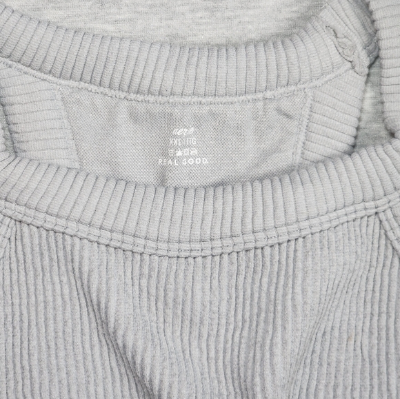 Aerie Seamless High Neck Bra Top Gray Color Size XXL - Picture 5 of 7